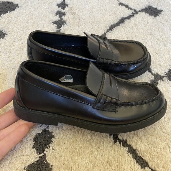 Boy’s Sperry Colton 6185862 Black Penny Loafer Dress Shoes Slip On Size 12.5N - Picture 3 of 7